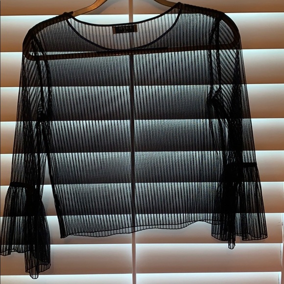 Black Mesh Babaton Top - Picture 2 of 3